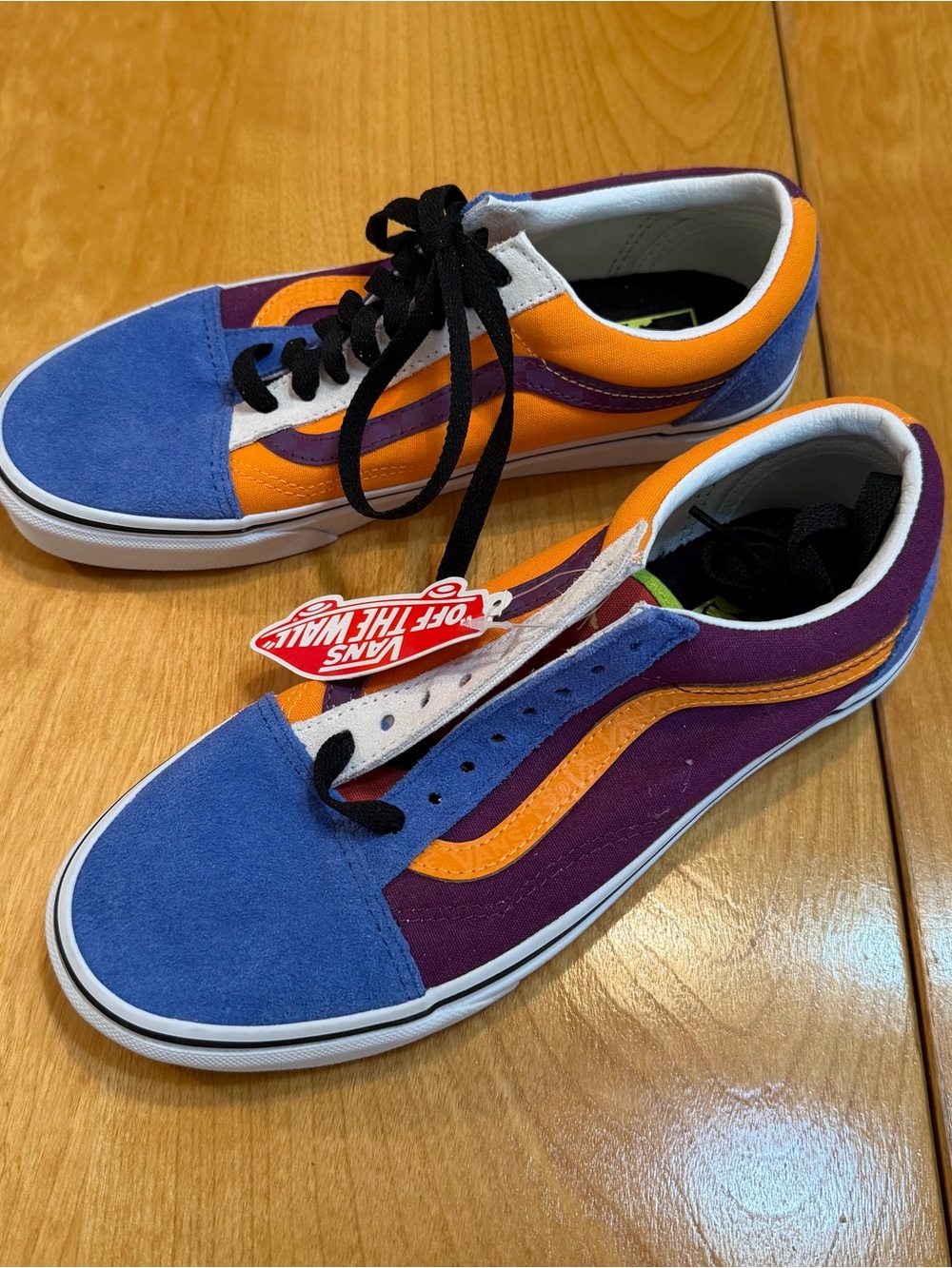 Vans Old Skool Sneakers in Blue, Orange & Purple